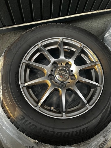 値下げ【美品】ミニバン用スタッドレスタイヤ　4本セット　ホイール付き