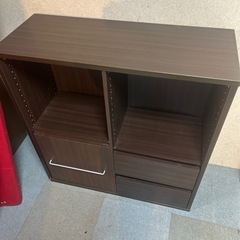 木製ラック　ダークブラウンの画像