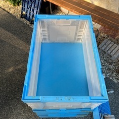 折りたたみコンテナ　台車付の画像