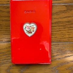 CASIO電卓　SL-A1000 赤の画像