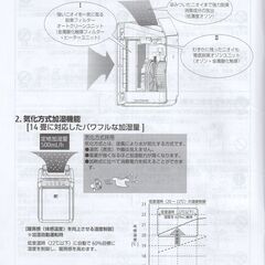 富士通製加湿脱臭機　DAS-303E-Wの画像
