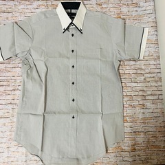 【形勢安定加工】メンズ　半袖　ワイシャツ襟付き　ポロシャツ　LLサイズの画像