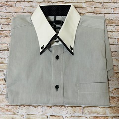 【形勢安定加工】メンズ　半袖　ワイシャツ襟付き　ポロシャツ　LLサイズの画像