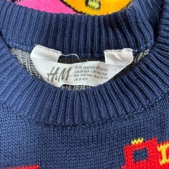 本日まで ニット 乗り物 130の画像