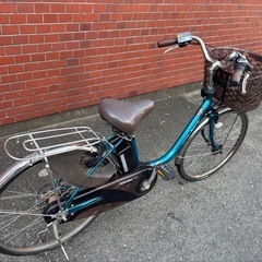 Panasonic 電動アシスト自転車 青　24インチの画像
