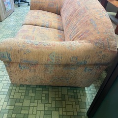 【引取限定】2人掛けソファー　カラフル　の画像