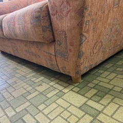 【引取限定】2人掛けソファー　カラフル　の画像