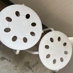 丸椅子　2つセットの画像