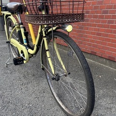 YAMAHA PAS natura 電動アシスト自転車 大容量ブラウン 前カゴ付きの画像