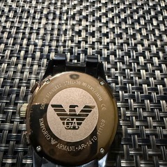 ARMANI アルマーニ　腕時計　AR-1410 セラミック　革ベルトに変更すればOKの画像