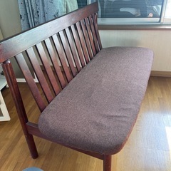 長椅子　2人掛けの画像