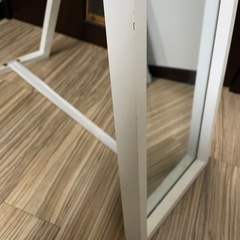 ニトリ　全身鏡　全身ミラー　ホワイトの画像