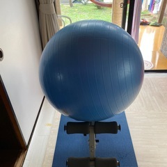 ワンダーコアとバランスボールの画像