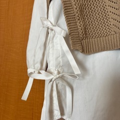 【tiny manon】130 チュニックシャツ&綿ベストの画像