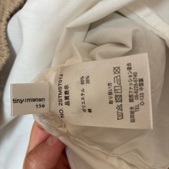 【tiny manon】130 チュニックシャツ&綿ベストの画像