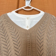 【tiny manon】130 チュニックシャツ&綿ベストの画像