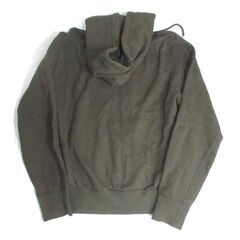 ( M-1001 )LACOSTE ラコステ ダブルジッパー ジップアップ スウェットパーカー ブラック 黒 （US Sサイズ）  綿１００％ コットン 中古の画像