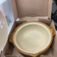 W2510-681 （株）シジシージャパン 土鍋 直径18cm 未使用品の画像