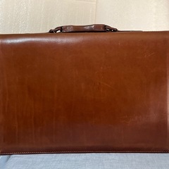 ビジネスバッグ レザー ブラウンの画像