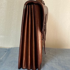 ビジネスバッグ レザー ブラウンの画像