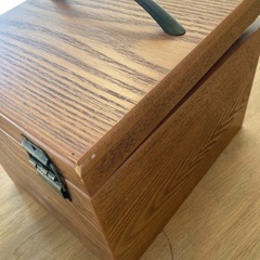 メイクボックス木製鏡台の画像