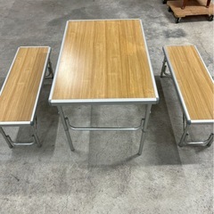 アルミテーブルセットの画像