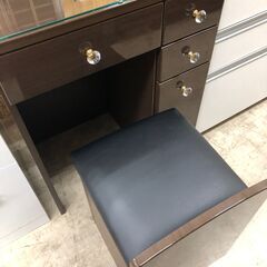 【ジャングルジャングルサカイ石津店】インテリア岩永 ドレッサー ブラウン おしゃれ 収納 幅60cm クリーニング済み 堺市 西区 東区 北区 南区 堺区 石津の画像