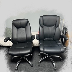 決まりました❗️オフィスチェア　肘付き　ブラック の画像