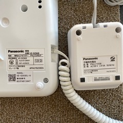 📞便利📞2024年製 Panasonic コードレス電話機　VE-GD69-W No.7516の画像