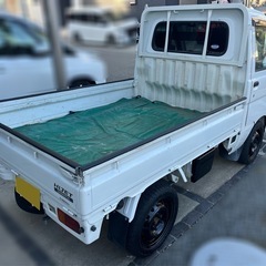 ハイゼット　カスタム　後期　ブロックタイヤ　14インチ　カーナビ　軽トラック　5MTの画像