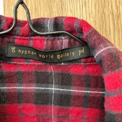 イーハイフン　チェックシャツの画像