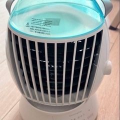 卓上扇風機 CF-009 冷却機能付き ホワイト/ブルーの画像