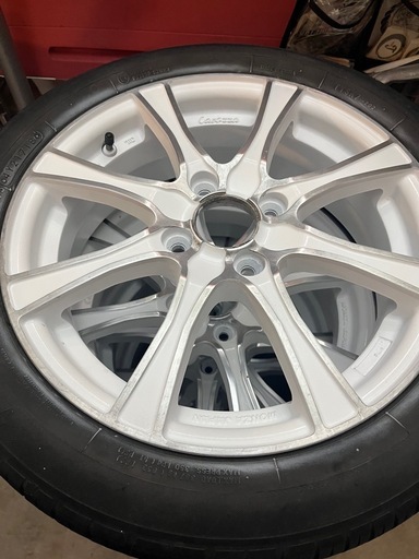 モンッツアジャパン１５インチホイール　タイヤ付き　5J
