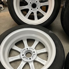 モンッツアジャパン１５インチホイール　タイヤ付きの画像