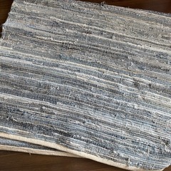 デニム　　リサイクル　リユース　ラグ　マット　手洗い可の画像