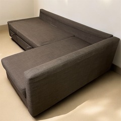 イケア　フリーヘーテン　コーナーソファベッド 収納付きの画像