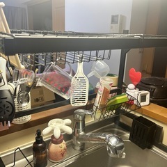 水切りラック シンク上の画像