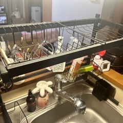 水切りラック シンク上の画像