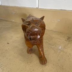 木彫り 鷲 虎  恵比寿大黒　金剛力士像　置物4点セット 開運 インテリアの画像