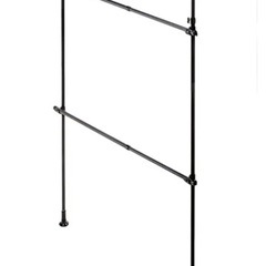 天井突っ張りポールハンガー　ブラックの画像