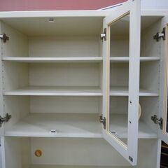 【使用感強め】 パモウナ レンジボード 白 高さ183.5cm キッチン収納 食器棚 レンジ台 パモウナ レンジボード 白 高さ183.5cm キッチン収納 食器棚 レンジ台 苫小牧西店 の画像