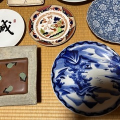 絵皿、額皿、大皿10点セットの画像