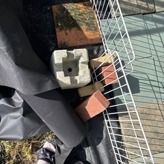 ウッドデッキの土台　3個　汚れありの画像