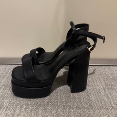 【美品】厚底ヒールサンダル23.5の画像