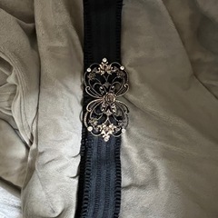 axes femme ゴムベルト 黒の画像