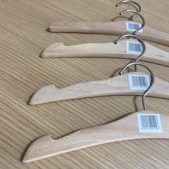 （未使用）無印良品　ハンガー　4つの画像