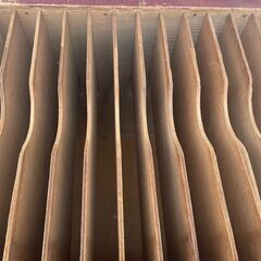 【那須町役場】紙芝居整理　木製書類棚　【管理番号341】の画像