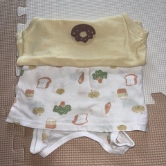 ♡3点おでかけ服・ランニング型　肌着　80cm♡の画像