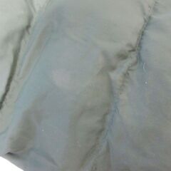 ( M-1002 )UNIQLO ユニクロ ライトウォームパデットパーカ キッズ 子供 １４０サイズ オリーブ ダウンジャケット 中古の画像