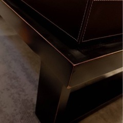 【11月11日まで】HURTADO ローテーブル　革 収納付きの画像